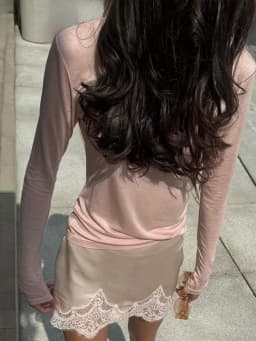 Elegant Women's Lace Satin Spliced Mini Skirt High Waist Short A-line Skirts Female 2025 Summer Autumn Lady Streetwear