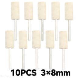 10Pcs/5Pcs Wool Felt Mounted Polishing Buffing Wheel OD 3-10mm Grinding Head for Dremel Drill Rotary Tool 3mm Shank