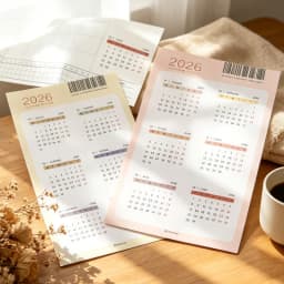 2026 Calendar Sticker Notebook Index Sticker Multifunctional Stationery Supplies Ledger Stickers 2026 Calendar Card