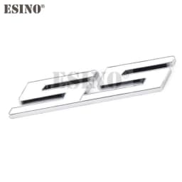 New Car Styling 3D Metal Chrome Zinc Alloy Emblem Car Body SS Front Grill Badge Sticker Decal for Chevrolet SS Camaro SS