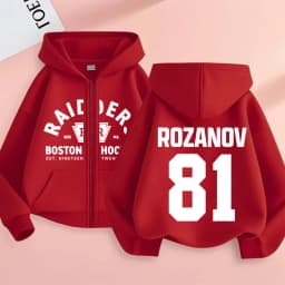 Heated Rivalry LIya Rozanov 81 Boston Raiders Zipper Hoodie Men Women Casual Oversized Zip Up Jacket Male Sweatshirt Streetwear