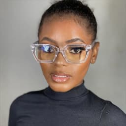 Retra Square Concave Frame Clear Lens Glasses Ultra Light Myopia Nerd Spectacles Degree 0 -0.5 -1.0 -2.0 -3.0 -4.0 to -6.0