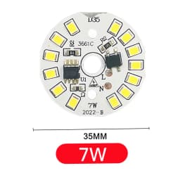 10pcs/lot LED Chip for Lamp Bulb 3W 5W 7W 9W 12W 15W SMD 2835 Round Light Beads AC 220V Bulb Chip Lighting Spotlight