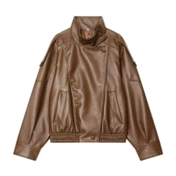 TFMLN Chic Black Faux Leather Jackets Women Long Sleeve Buttons Elastic Oversized Coats Fashion 2025 Autumn Winter Streetwear