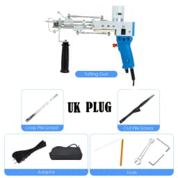 Tufting Gun 2 In 1 Тафтинговый Пистолет Rug Gun Machine Starter Kit Rug Tufting Kit Electric Gun Carpet Weaving Flocking Machine
