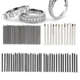 12/16/20Pcs Jewelry Anvil Chisel Kit for DIY Goldsmith Jewelry Pattern Making Hand Carving Processing Tool Equipment for Jeweler