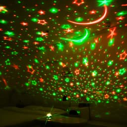 LED Night Light USB Plug RGB Starry Sky Galaxy Moon Projector Light Auto Color Changing for Kids Room Birthday Party Decor Gift