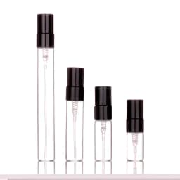 50/100pcs 2ml 3ml 5ml 10ml Glass Perfume Bottle with Metal Spray Empty Cosmetic Bottles Atomizer Refillable Glass Vials