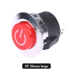 High Quality One Button Start Switch For Children Electric Car 3-pin Power Switch For Baby Battery Car Power Switch Button Parts