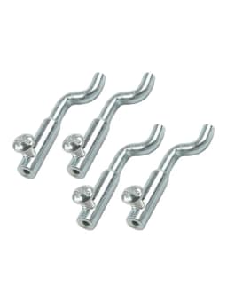 1/4pcs Dog Leg Z Cable End With Single Hole Fixing Upto 2mm Cable Fits Many Lawnmowers Brushcutter Cable End