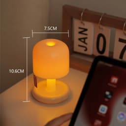 Rechargeable Mushroom Night Light Led Sunset Table Lamp USB Minimalist Desk Bedroom Bar Room Decoration Atmosphere Mood Light