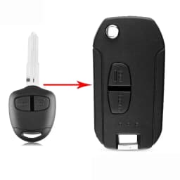 KEYYOU Modified Folding Car Key For Mitsubishi New ASX GRANDIS Outlander LANCER-EX MIT11/MIT8 Blade 2/3 Button