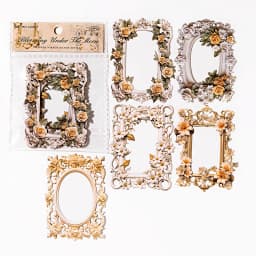 JIANQI 10pcs/pack Cutout Flowers Frame Collage Card Decor Junk Journal DIY Scrapbooking Aesthetic Stationery Craft Paper