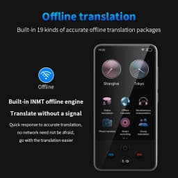 S85 Pro 4‑Inch Touch‑Screen Language Translator Device,138 Languages,Voice Video Recording,Offline Translation,8GB 2000mAh