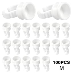 Microblading Glue Eyelash Extension Tattoo Ink Pigment Pallet Finger Ring Holder
