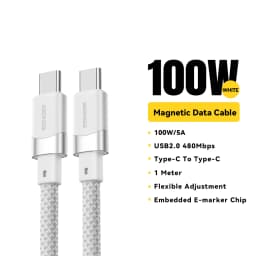 Essager USB C To C 100W Magnetic Fast Charger Cable For iPhone 15 65W Type C To C Data Charging Wire For Laptop Samsung