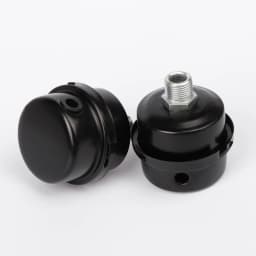 1pcs Plastic Air Compressor Muffler 12.5mm/ 16mm/ 20mm Oil-free Air Compressor Accessories Noise Filter Muffler Black