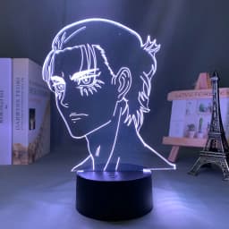 Anime Light Attack on Titan 4 Eren Yeager Figure for Bedroom Decor Night Light Kids Birthday Gift Shingeki No Kyojin 3d Lamp AOT