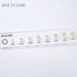Updated Free Custom LOGO Kit Fancy Shapes CZ Diamond Carat Chart Comparison Set Reference White Pink Yellow Gemstone Selectable