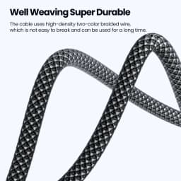 Toocki 60W USB Type C Cable 3A Fast Charging Charger Smart Power-off USB A to USB C For Xiaomi Samsung Huawei LG Data Wire 1M 2M