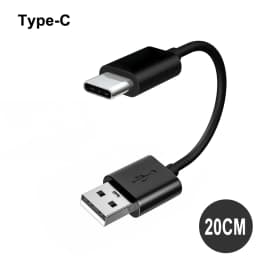 20/10cm Ultra Short USB Type C Cable 3A Male USB A to Male Type-C Data Wire Cord for Samsung Huawei Xiaomi Fast Charging Cable