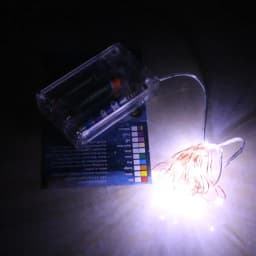 2M Battery Box Timing Light String Copper Wire Fairy 3AA Battery 20LEDs Cold Warm White for Christmas Party Wedding Decorations