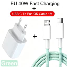 40W Fast Charger For Apple Original iPhone 18 17 16 15 7-14 Pro Max Type C To Lightning Fast Charging USB C Cable Quick Charger