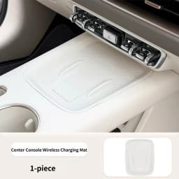 For 2026 GWM ORA 5 Silicone Dustproof Mat Center Console Wireless Charging Anti-Dirty Protective Pad White Interior Accessories