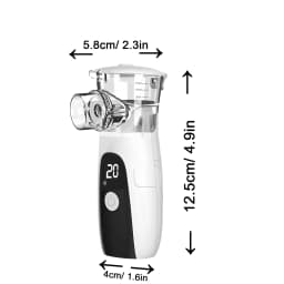 High-Efficiency Portable Mesh Nebulizer - Silent Autoclean Inhaler with LED Display for Adults Kids