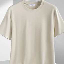 Plus Size 4XL 5XL Liquid Ammonia Mercerized Cotton T-shirt For Men Summer Cool Feeling Round Neck Top Clothes Short Sleeve Tees