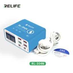 RELIFE RL-304P RL-304N RL-304S Smart 6 Port USB Digital Display Lightning Charger For IPhone Samsung Huawei MI Vivo Opop Flat