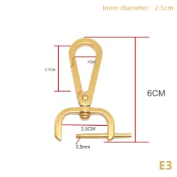 1PC DIY Metal Detachable Snap Hook Trigger Clips Buckles For Leather Craft Bag Strap Buckles Handle Shoulder Webbing