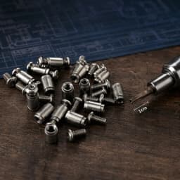 2Pieces Screws Accessories for DIY Folding Knife Support Shaft Screw Folding Knife Backspacer Standoff Tool Making