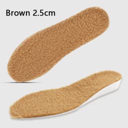 1 Pair Winter Warm Height Increase Insoles, Sports Shock Absorption Shoe Pads for Men & Women, Shoe Accessories