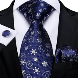 Blue Green Christmas Men tie Set with Handkerchief Cufflinks Wedding Prom Groom Accessories Perfect Gift for Men