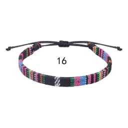 Woven Ethnic Nepal Bracelet Boho Women Men Fabric Thread Rope Hand Wrist Strap Weave Braid Wristband Luck Friendship Knot Bangle