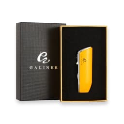 GALINER Metal Cigar Lighter Windproof Portable Butane Gas 3 Torch Jet Lighters Cigar Tool With Cigar Punch