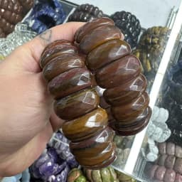 AAA Natural Stone Good Quality Black Onxy Crystal Strawberry Sodalite 12*24mm Bracelet Bangle Charm Fashion Couple Gift Jewelry