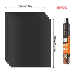 BBQ Grill Mat Non-stick Reusable Heat Resistant Extra Thick Pad Oven Liners Baking Mats Easy Clean Kitchen Outdoor Barbecue Tool