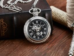 Unique Wood Circel Gear Dial Bronze Antique Mechanical Pocket Watch Men Vintage Engraved Fob Hand Wind Steampunk Watch Women