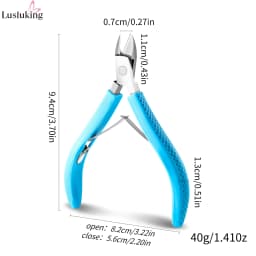 New Nail Cuticle Scissors Manicure Remover Dead Skin Nippers Stainless Steel Cuticle Cutters Fingernail Clipper Silicone Handle