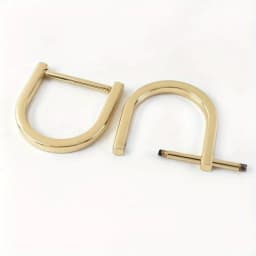 2pcs Shackle Screw D Rings U Shape D-Ring Replacement for Purse Keychain Strap Buckle