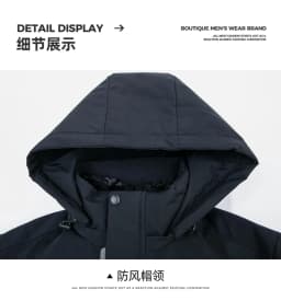 Business Men Thick Winter Big Hood Collar Warm Parka Waterproof Windproof NEW -40 Degrees Top Quality White Duck Down Jacket Men