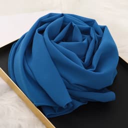 2025 Muslim Hijab Scarf With Zipper Plain Bubble Chiffon Ready to Wear Veiled Hijab Wrap Solid Shawls Headscarf Turban Ramadan