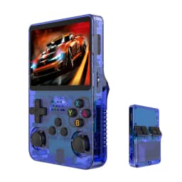 R36S Original Retro Handheld Game Player Arkos System 3.5" IPS Screen Portable 64/128GB Hall Effect Emulator Wireless Gamepad