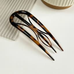 Geometric Resin Hair Fork Hairstyle Tools Waterproof Lazy Hairpin Hair Accessories Hanfu Accessories Leaf U-shaped Hair Stick
