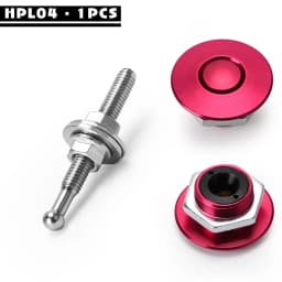 Universal 32mm/1.25" Push Button Billet Hood Pins Lock Clip Kit Engine Bonnets Lock Aluminum Car Quick Latch PQY-HPL04/05