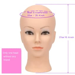 New Mannequin Head Wig Stand With Adjustable Wig Tripod Stand Holder For Wigs Making Display With T Pins /Wig Cap For Free Gift