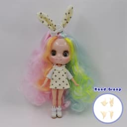 ICY DBS Blyth Middie Doll Joint Body 20CM Customized Doll Nude doll or Full Set Includes Clothes & Shoes DIY Toy Gift for Girls
