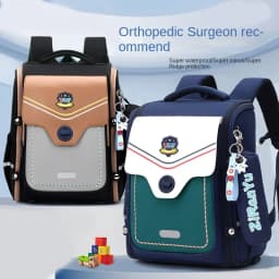 Orthopedic Elementary School Backpack High Quality Waterproof book Bag for Boys And Girls Gift Kids School Bags Pencil bag set